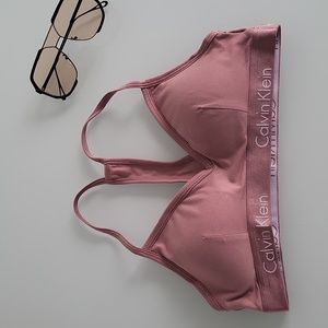 Calvin Klein racer back bralette / bra Cotton